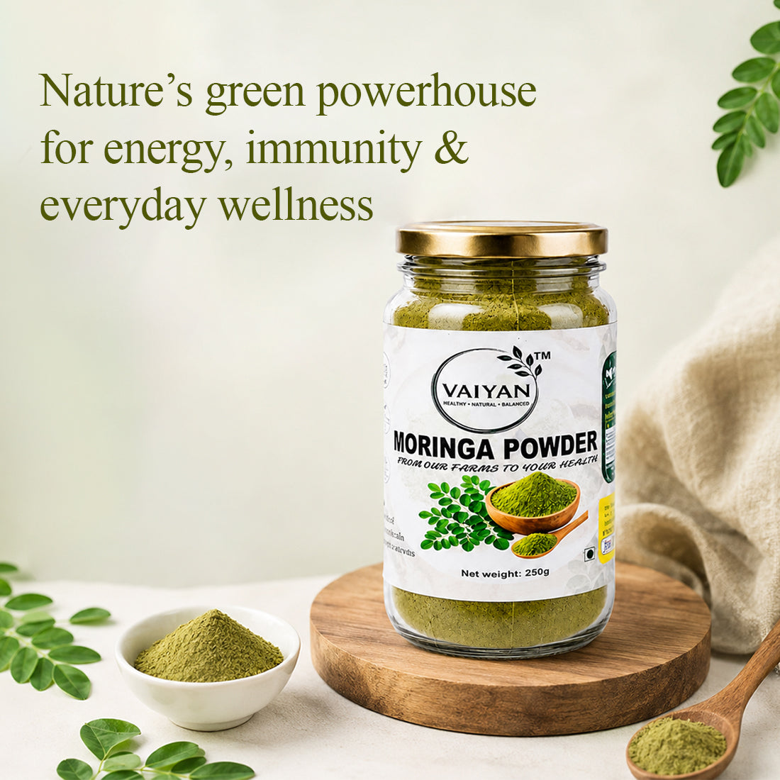 Vaiyan Organics Moringa Powder 250g